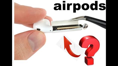 Как снять маленькие детали внутри наушников airpods