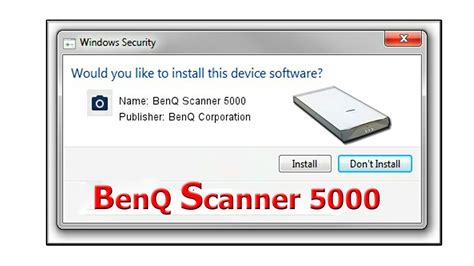 Почему не работает Benq scanner 5000?