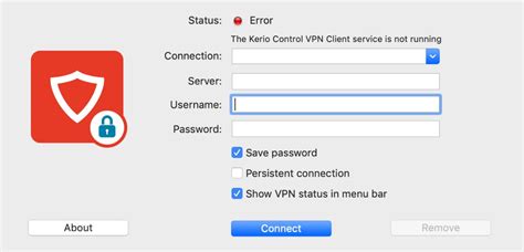 Причины, почему kerio control vpn client не работает на Mac