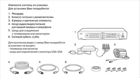 Распакуйте и проверьте комплектацию видеорегистратора